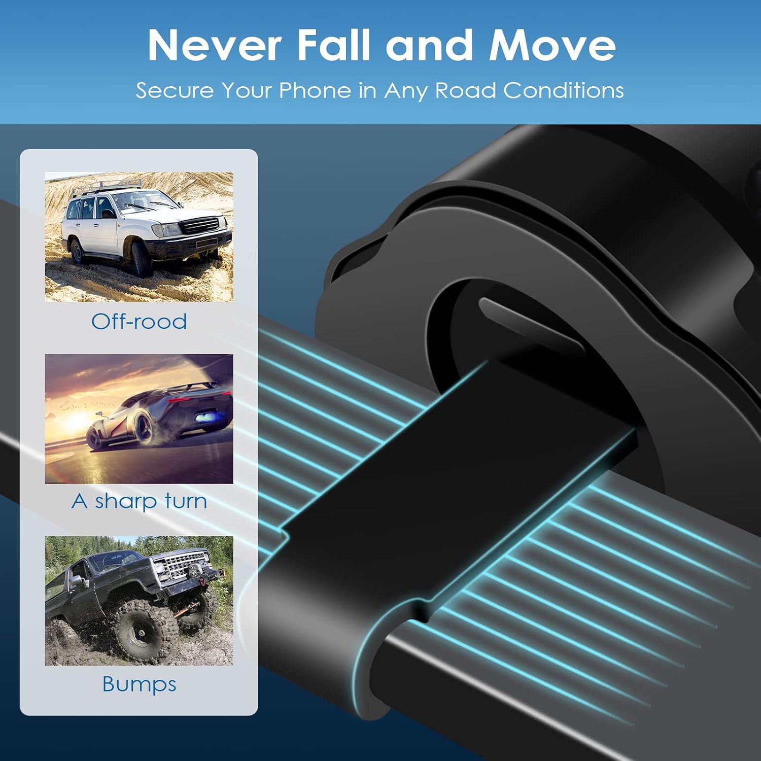 Support Auto Chargeur Sans Fil Qi 15W avec Capteur Intelligent - شاحن وحامل الهاتف اللاسلكي الذكي للسيارات 13