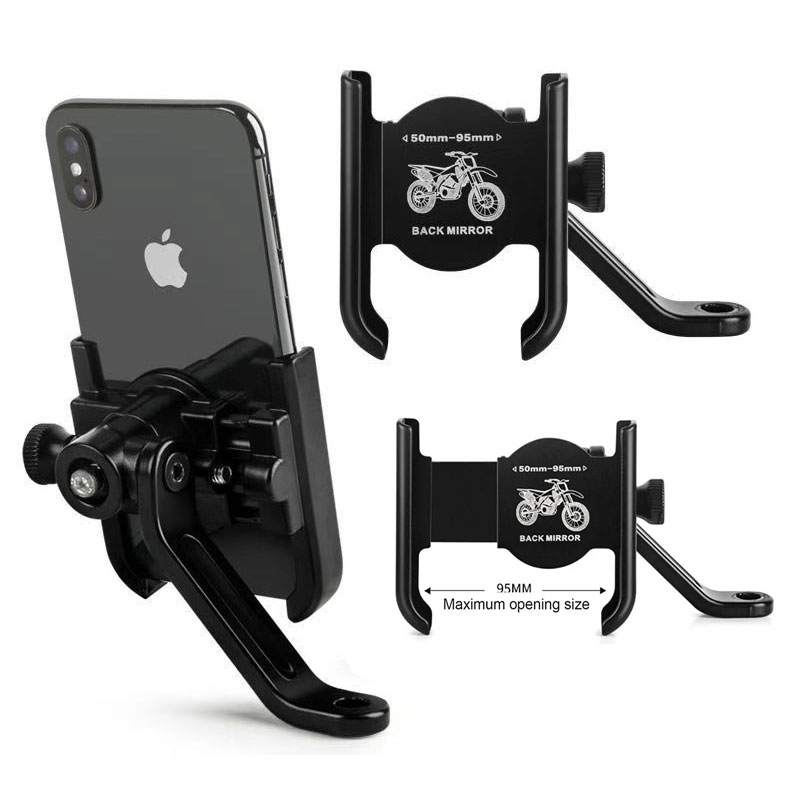 Support Téléphone Vélo et Moto En Aluminium Fixation Griffe d'Aigle Ultra-Stable Orientable à 360° - حامل الهاتف المعدني والمقاوم للصدمات للدراجات النارية والبرية 2
