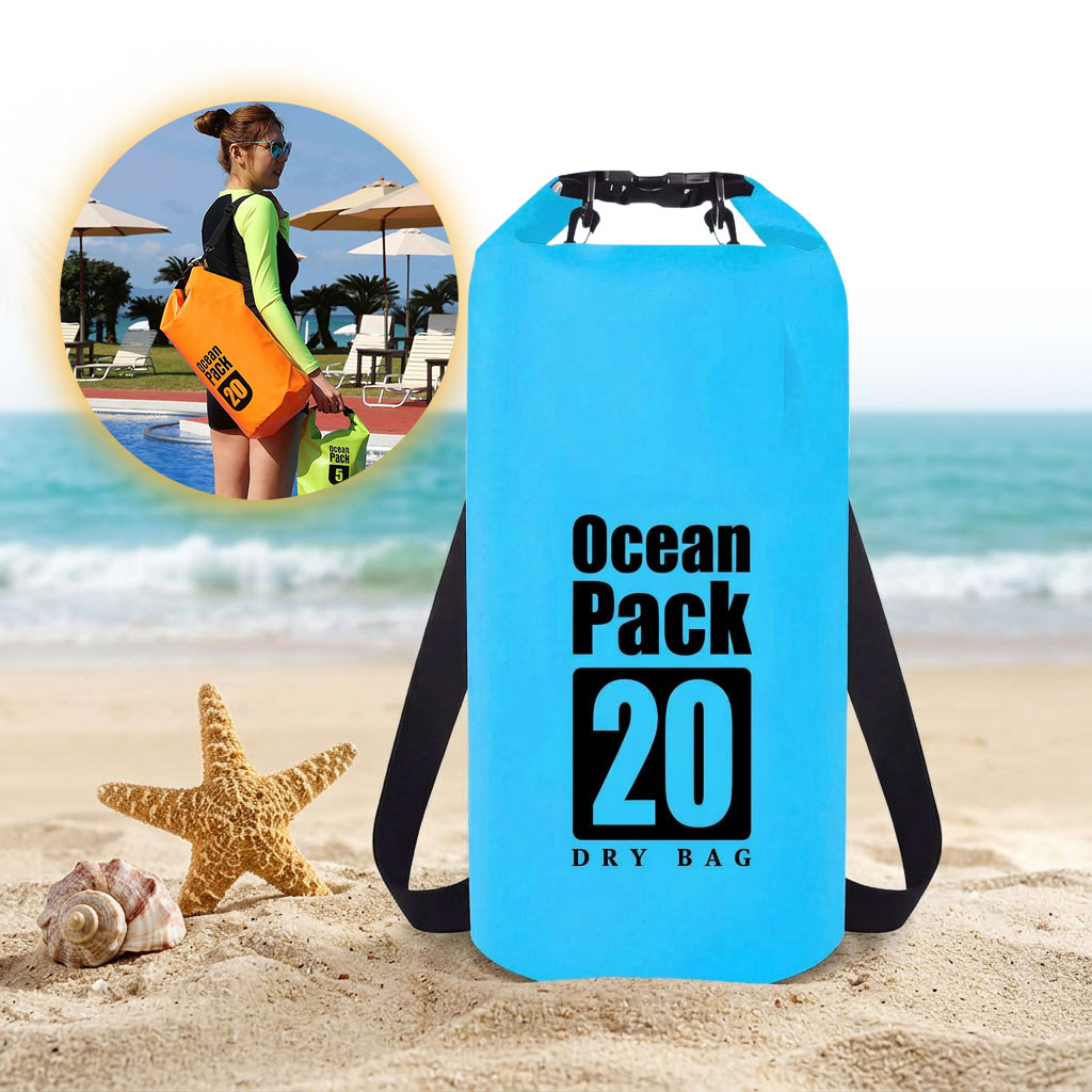 Sac Étanche Ocean Pack 20L Protection Waterproof Totale pour Kayak et Plage - حقيبة الظهر المائية المضادة للماء والتمزق أوشن باك (20 لتر) 2