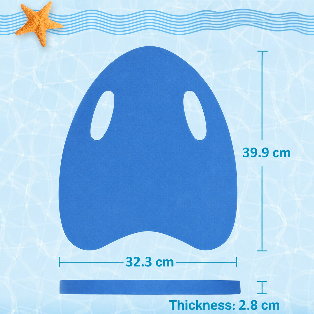 Planche de Natation Kickboard pour Enfants avec Trous de Poignée Ergonomiques - لوح السباحة الإسفنجي للأطفال بمقابض مطورة 9
