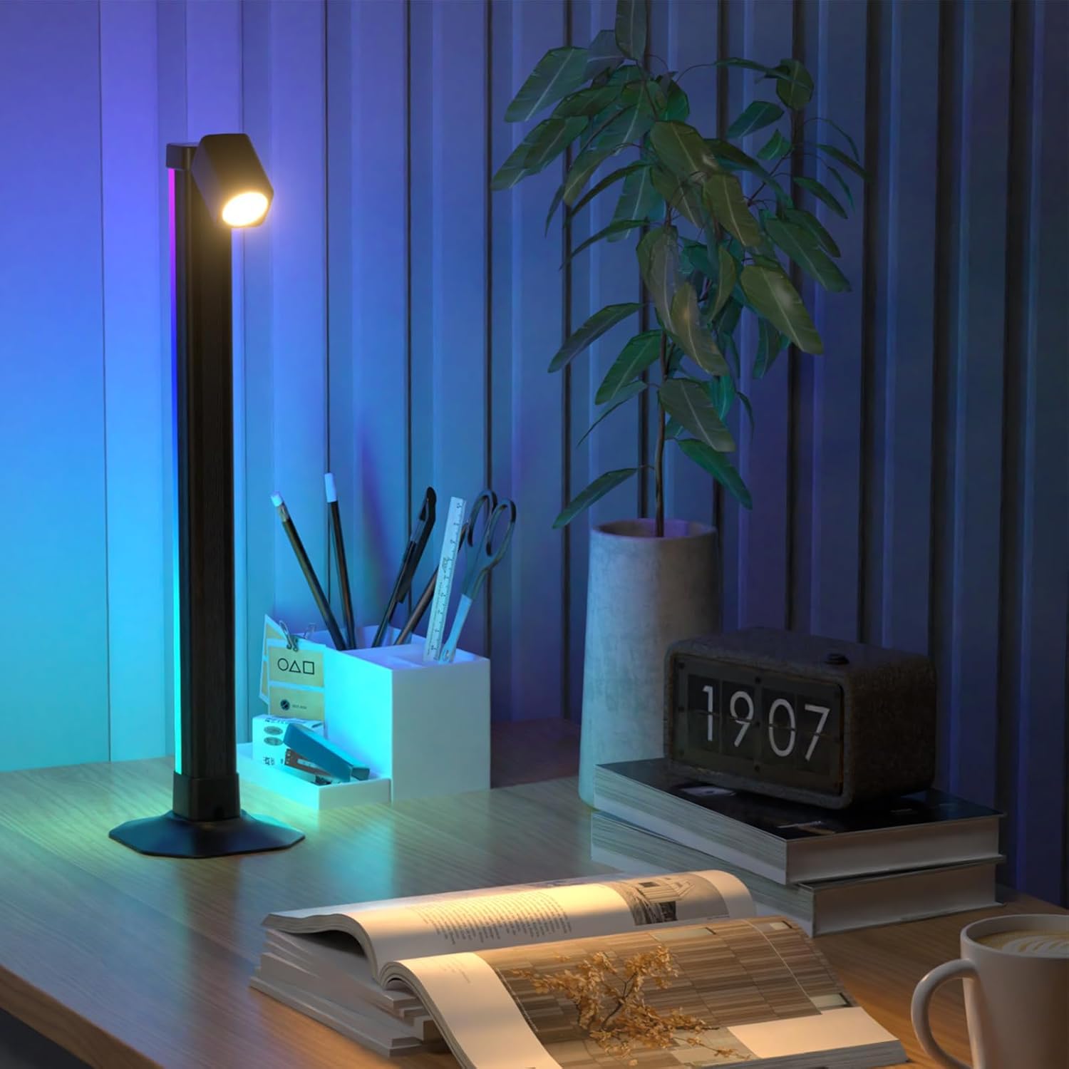 Lampadaire LED Angle RVB Intelligent Éclairage d'Ambiance Multicolore avec Télécommande 1Pcs - مصباح الأرضية الليد الذكي متعدد الألوان مع جهاز تحكم عن بعد 6