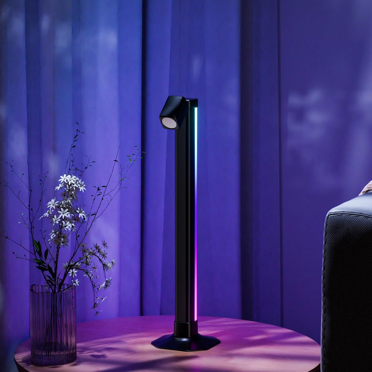 Lampadaire LED Angle RVB Intelligent Éclairage d'Ambiance Multicolore avec Télécommande 1Pcs - مصباح الأرضية الليد الذكي متعدد الألوان مع جهاز تحكم عن بعد 11