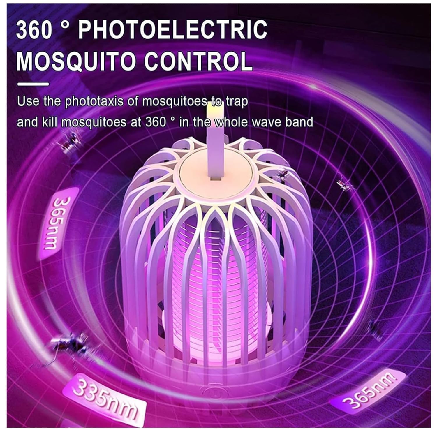 Appareille de Moustiques et Insectes Électrique Puissante et Portable Sans Produits Chimiques - صاعق وقاتل البعوض والحشرات - 3