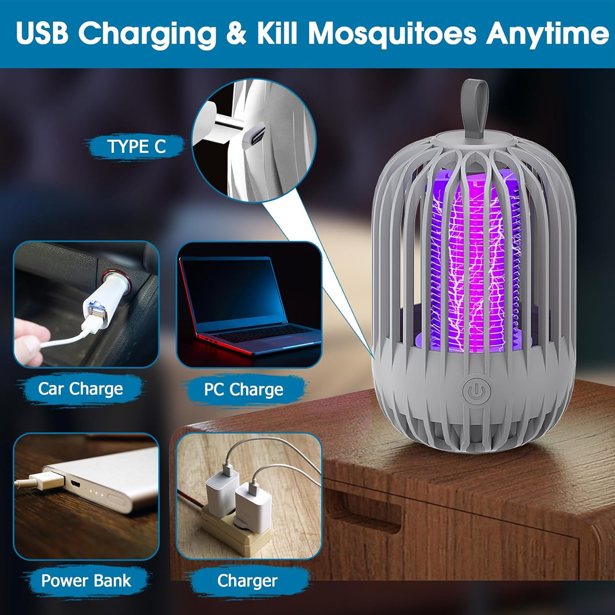 Appareille de Moustiques et Insectes Électrique Puissante et Portable Sans Produits Chimiques - صاعق وقاتل البعوض والحشرات - 11