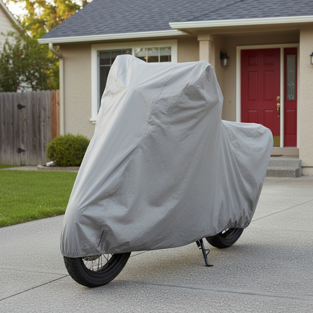 Housse de Moto Ultra Légère Taille Extensible Standard V2 - غطاء دراجة نارية احترافي قابل للتمدد - 5