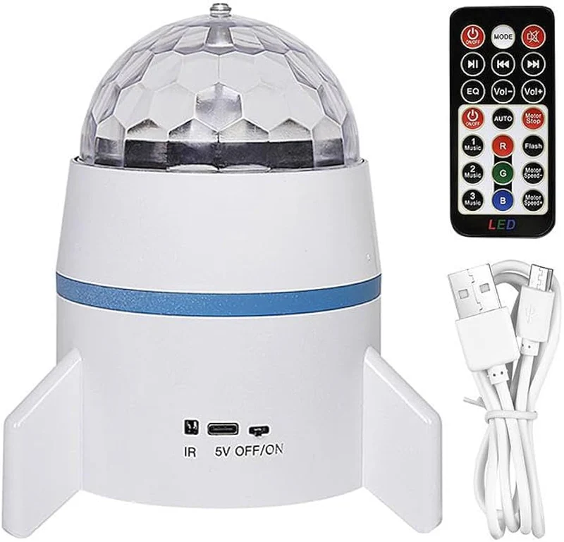 Projecteur Étoile et Vagues LED 2en1 avec Haut-Parleur Intégré et Télécommande - جهاز العرض الضوئي ليد ليزر ذكي ومكبر الصوتي 2