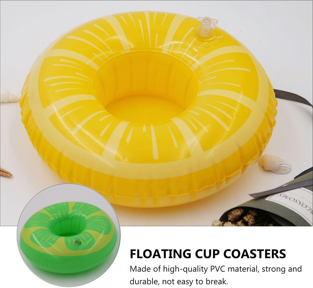 Porte-Gobelets Flottants Gonflables pour Piscine Design Amusant Matériau PVC - حامل أكواب مائي منفوخ للمسبح بتصاميم الفواكه 4