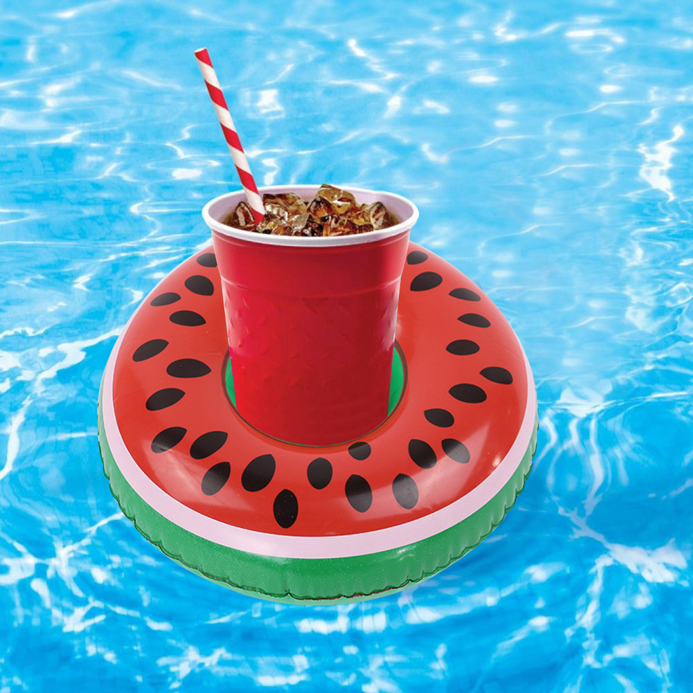 Porte-Gobelets Flottants Gonflables pour Piscine Design Amusant Matériau PVC - حامل أكواب مائي منفوخ للمسبح بتصاميم الفواكه 2