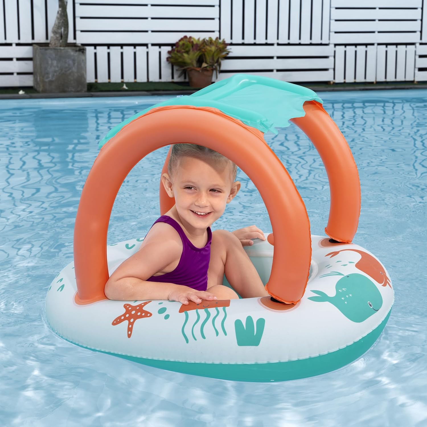 Bateau Gonflable pour Enfants Bestway 34203 Avec Pare-Soleil Amovible - قارب أطفال منفوخ مع مظلة واقية من الشمس 5