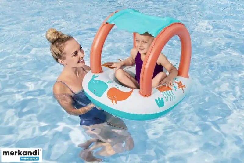 Bateau Gonflable pour Enfants Bestway 34203 Avec Pare-Soleil Amovible - قارب أطفال منفوخ مع مظلة واقية من الشمس 10