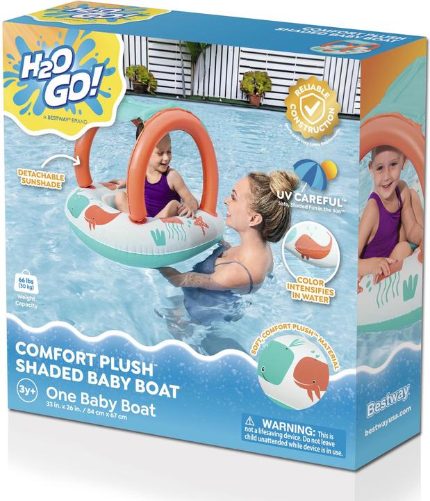 Bateau Gonflable pour Enfants Bestway 34203 Avec Pare-Soleil Amovible - قارب أطفال منفوخ مع مظلة واقية من الشمس - 7
