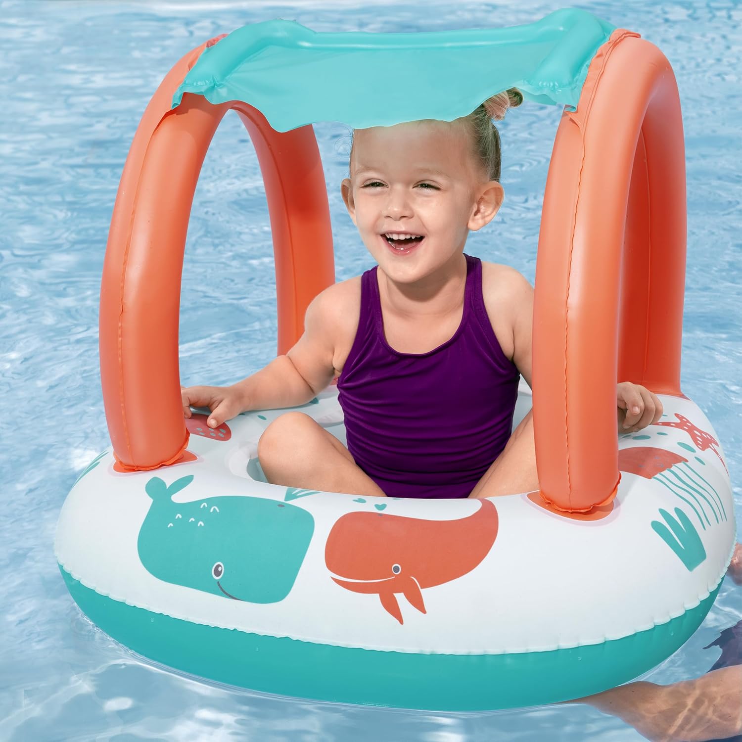 Bateau Gonflable pour Enfants Bestway 34203 Avec Pare-Soleil Amovible - قارب أطفال منفوخ مع مظلة واقية من الشمس 1