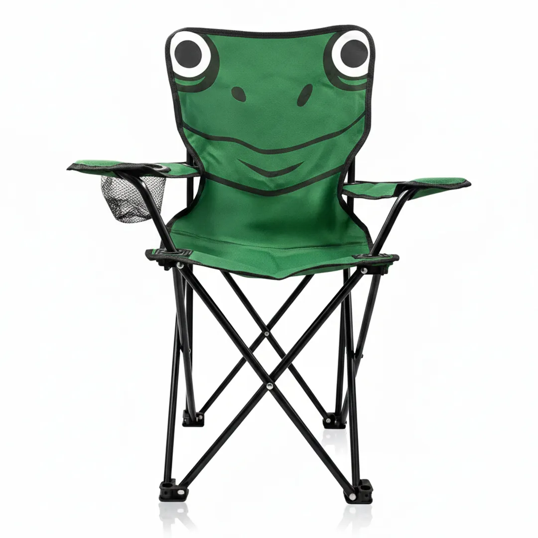 haise Pliable de Camping pour Enfants Structure En Acier avec Porte-Gobelet et Sac de Transport - كرسي تخييم قابل للطي للأطفال 5