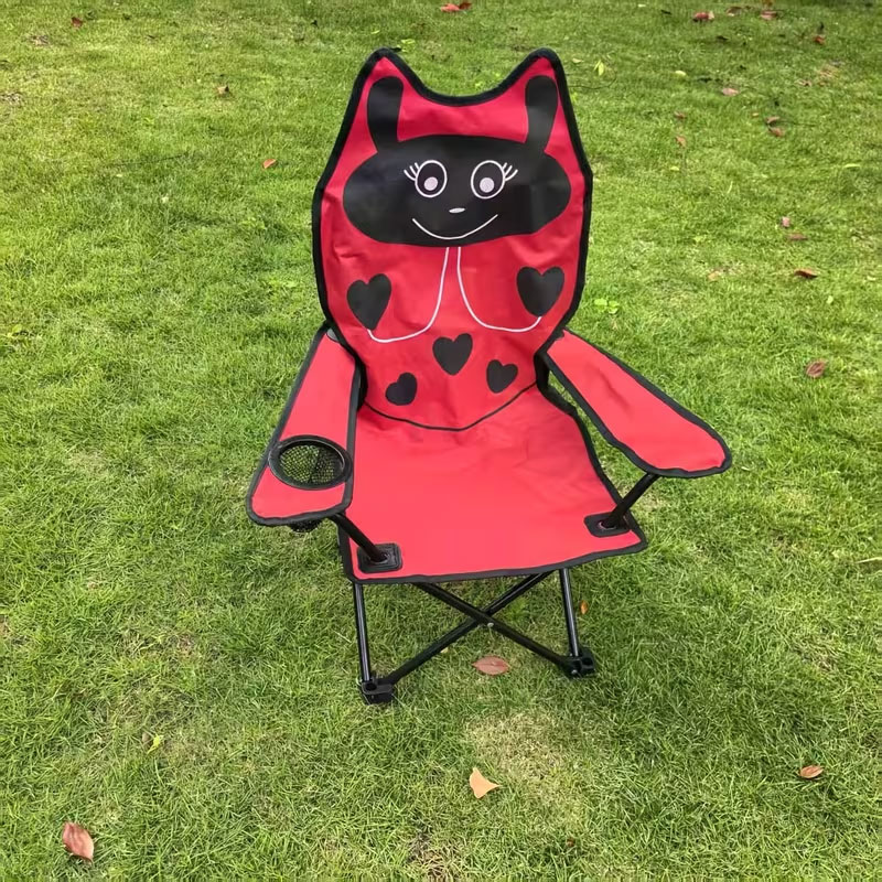 haise Pliable de Camping pour Enfants Structure En Acier avec Porte-Gobelet et Sac de Transport - كرسي تخييم قابل للطي للأطفال - 7
