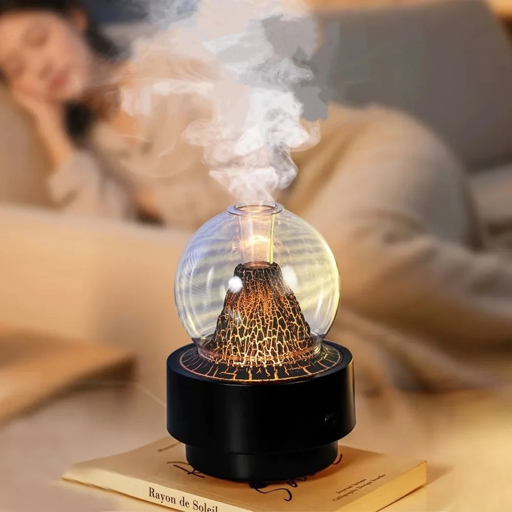 Diffuseur d'Arôme et Humidificateur Effet Volcan Capacité 300ml - موزع العطور والزيوت الذكي بتأثير البركان المضيء - 3
