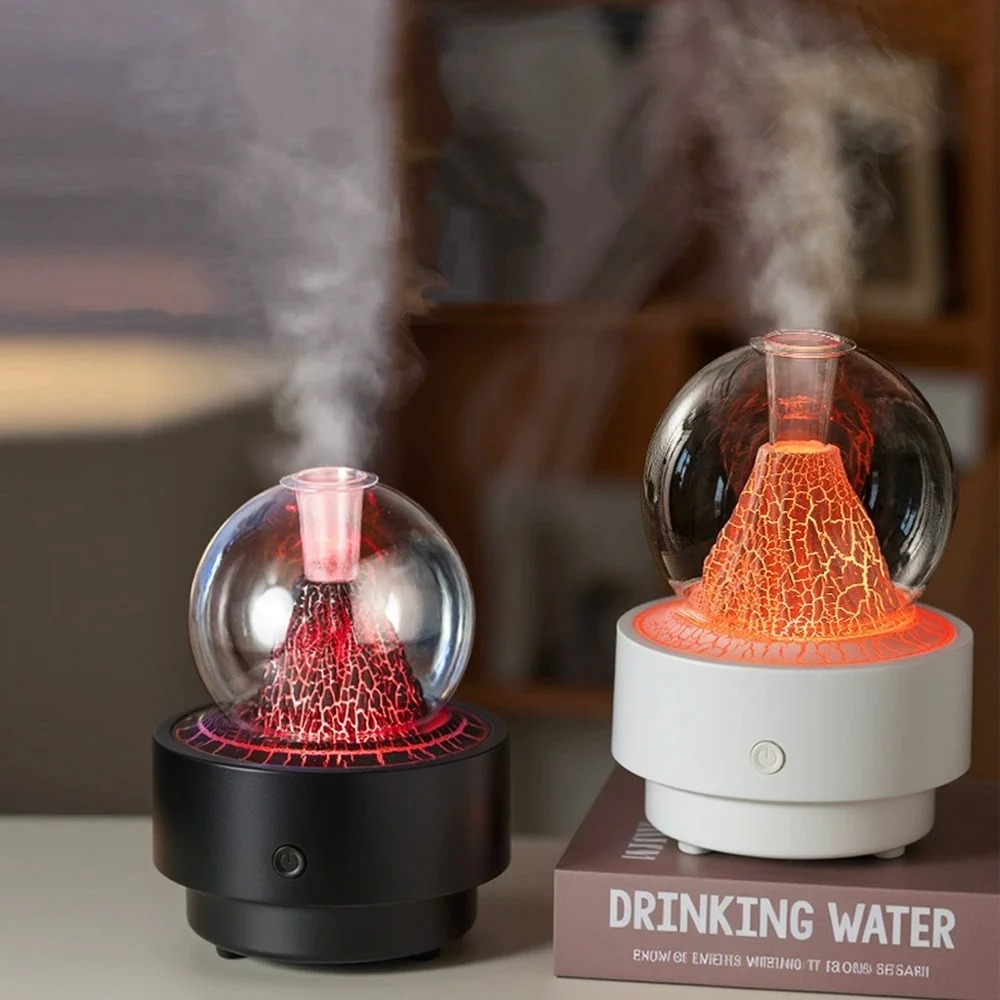 Diffuseur d'Arôme et Humidificateur Effet Volcan Capacité 300ml - موزع العطور والزيوت الذكي بتأثير البركان المضيء - 2