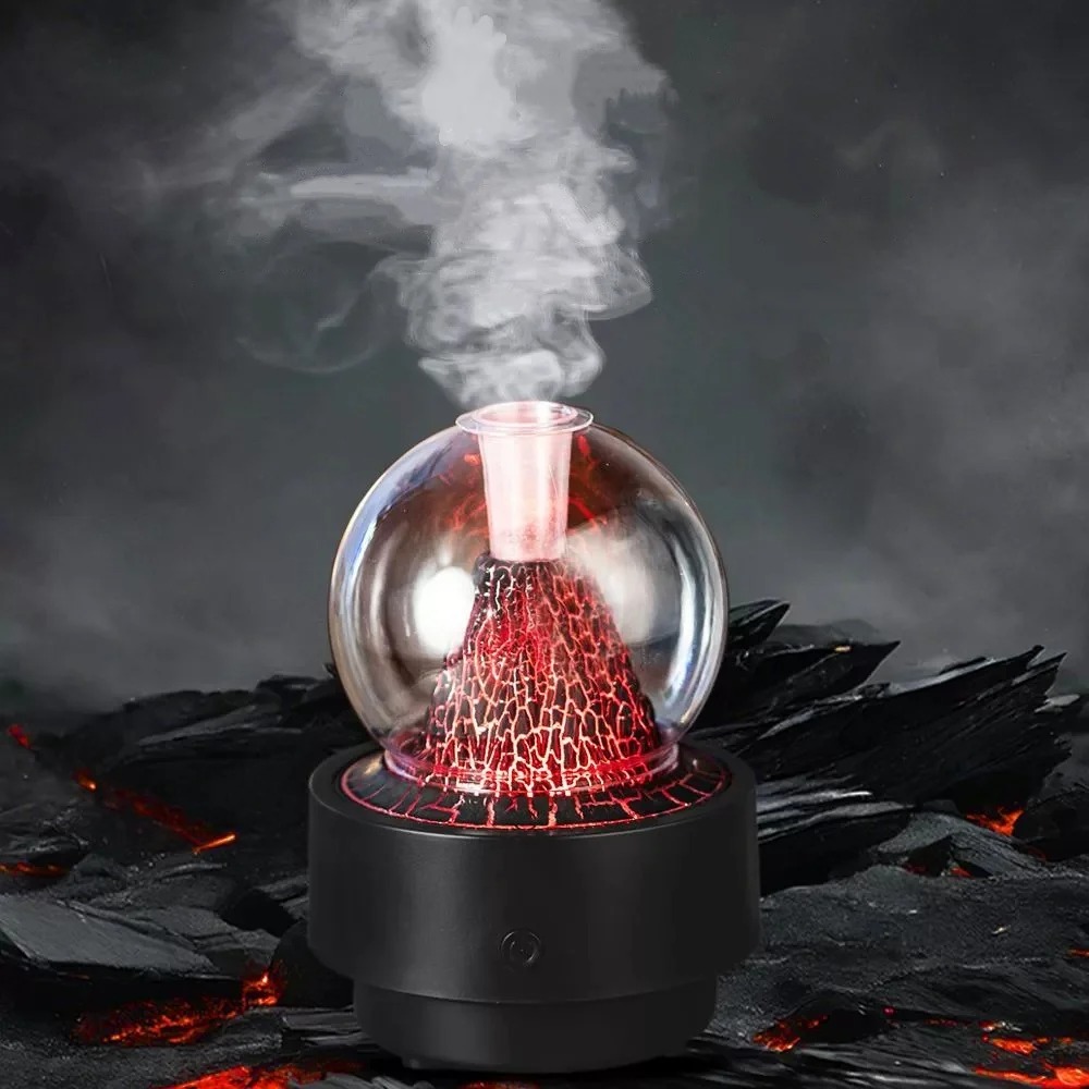 Diffuseur d'Arôme et Humidificateur Effet Volcan Capacité 300ml - موزع العطور والزيوت الذكي بتأثير البركان المضيء - 5