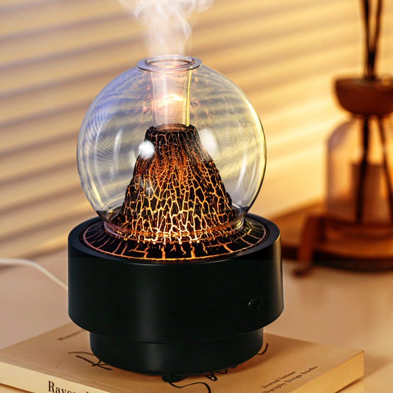 Diffuseur d'Arôme et Humidificateur Effet Volcan Capacité 300ml - موزع العطور والزيوت الذكي بتأثير البركان المضيء 13