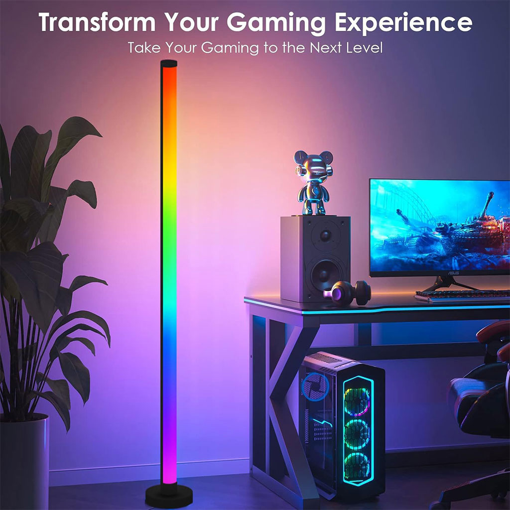 Lampadaire d'Angle LED RGB à Intensité Variable - مصباح ملون للديكور - 3