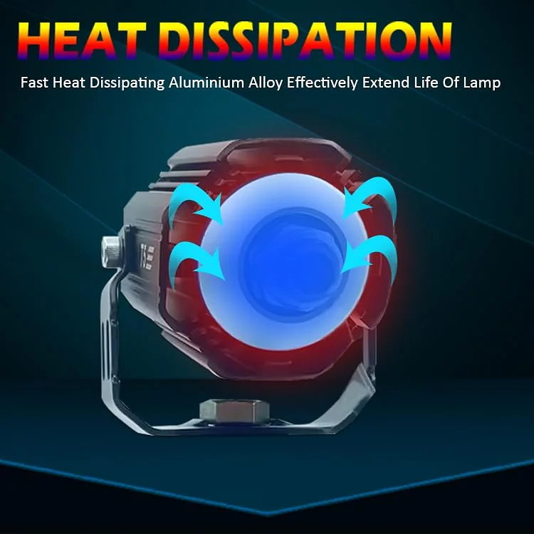 Pack Projecteur de moto Super Lumineux Double Couleur 3800K-6500K - حزمة المصابيح الأمامية للدراجات النارية ذات اللون المزدوج فائقة السطوع 2