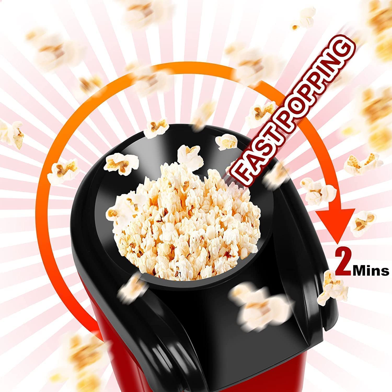 Machine à Pop-Corn Sans Huile 1200W Écologique et Préparation Rapide - آلة تحضير الفشار الصحي بالهواء الساخن بدون زيت 7
