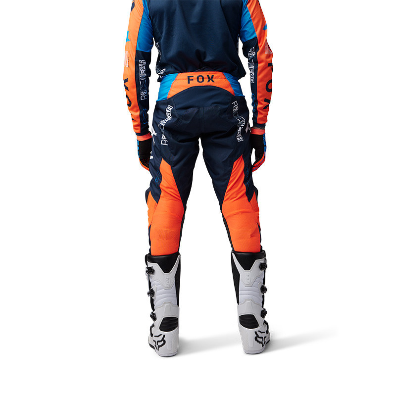 Tenue de Motocross Fox 180 RACE SPEC Bleu Nuit - Maillot Respirant et Pantalon MOTO Coupe RAP - طقم ملابس دراجات نارية وموتوكروس (قميص + بنطال) - 6