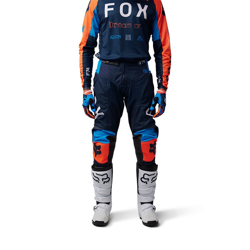 Tenue de Motocross Fox 180 RACE SPEC Bleu Nuit - Maillot Respirant et Pantalon MOTO Coupe RAP - طقم ملابس دراجات نارية وموتوكروس (قميص + بنطال) 5