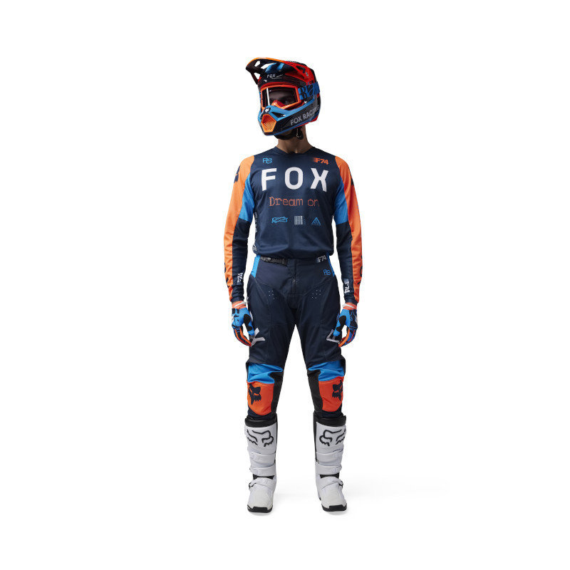 Tenue de Motocross Fox 180 RACE SPEC Bleu Nuit - Maillot Respirant et Pantalon MOTO Coupe RAP - طقم ملابس دراجات نارية وموتوكروس (قميص + بنطال) 8