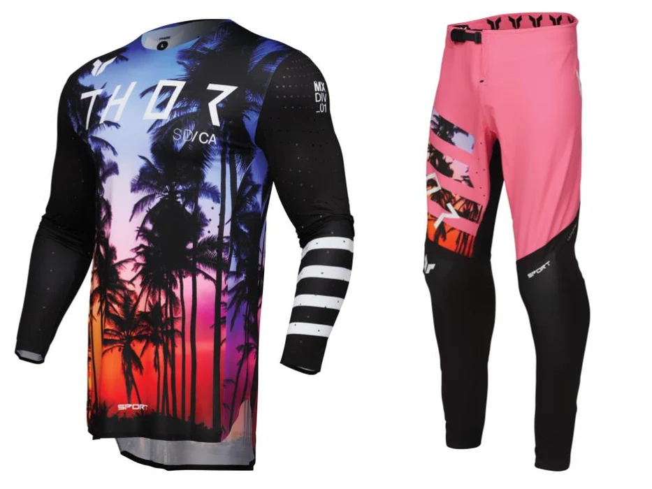 Tenue Motocross Adulte Thor Sportmode SD Black Maillot et Pantalon MOTO - طقم ملابس موتوكروس قطعتين 11
