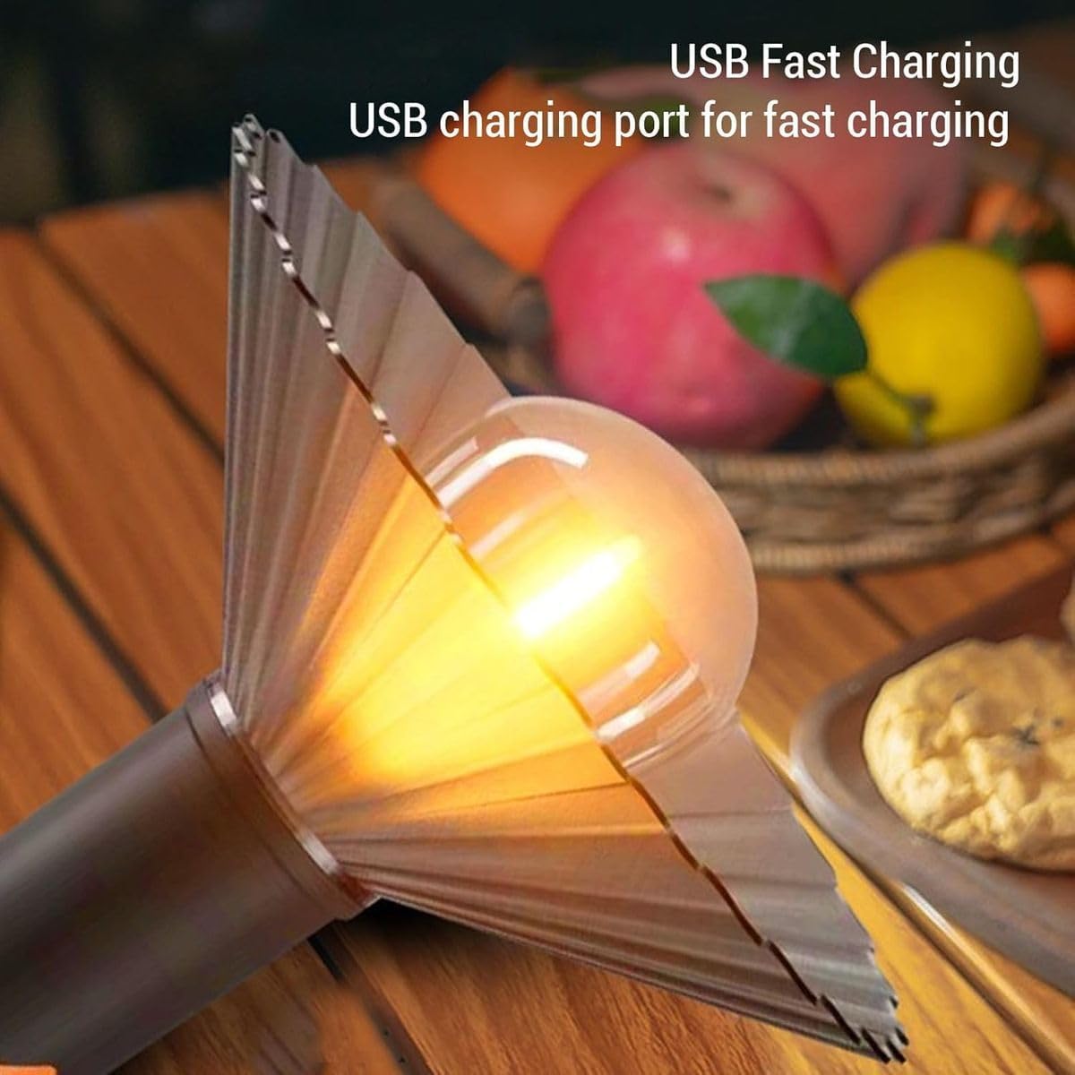 Lanterne de Camping Rechargeable 3 Niveaux de Luminosité avec Crochet de Suspension - مصباح تخييم وطوارئ قابل للشحن مع خطاف تعليق و3 مستويات إضاءة 3