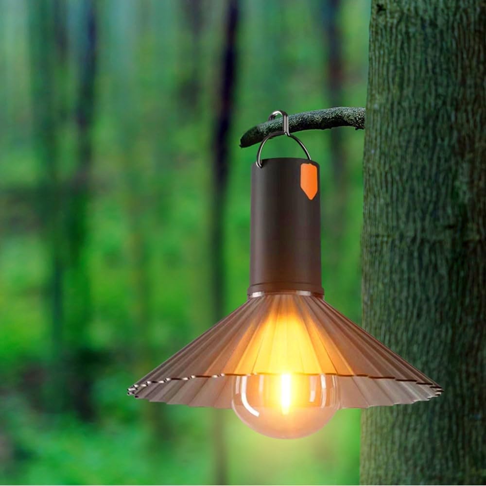 Lanterne de Camping Rechargeable 3 Niveaux de Luminosité avec Crochet de Suspension - مصباح تخييم وطوارئ قابل للشحن مع خطاف تعليق و3 مستويات إضاءة 4