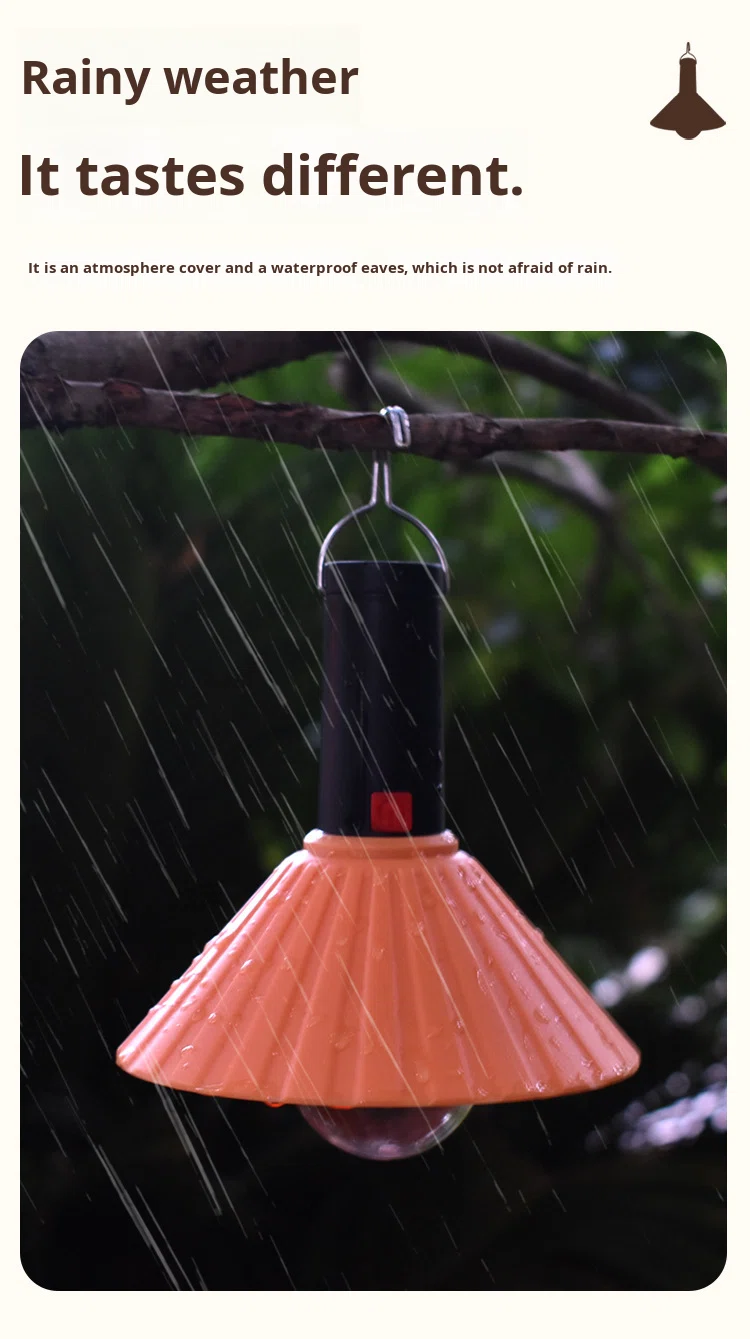 Lanterne de Camping Rechargeable 3 Niveaux de Luminosité avec Crochet de Suspension - مصباح تخييم وطوارئ قابل للشحن مع خطاف تعليق و3 مستويات إضاءة 11