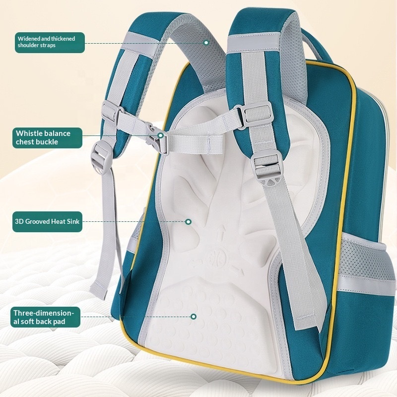 Sac à Dos Scolaire Style Kawaii Grand Volume Tissu Imperméable Vert SACKDS01VRT - حقيبة مدرسية بتصميم كاوايي 4