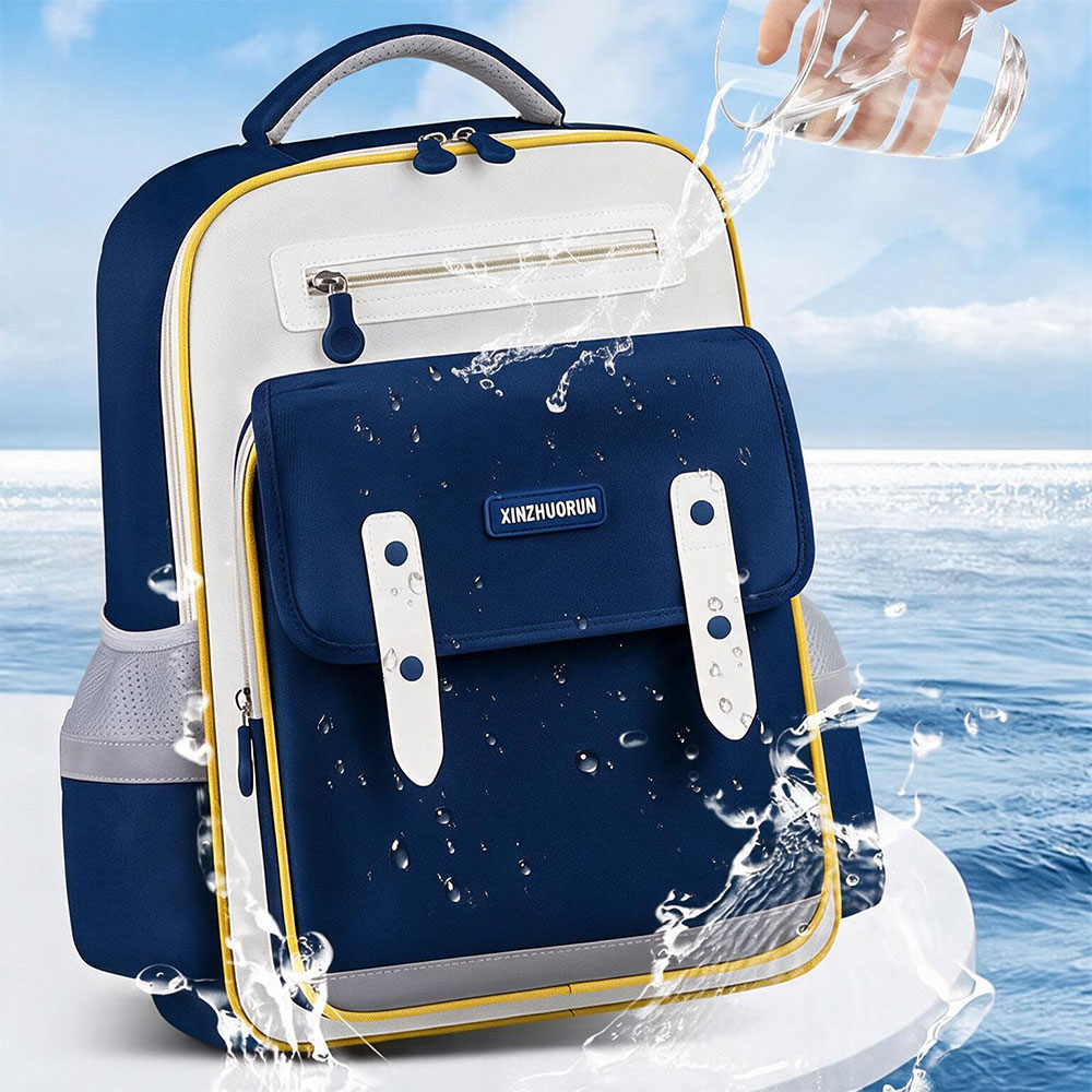 Sac à Dos Scolaire Style Kawaii Grand Volume Tissu Imperméable Bleu Nuit SACKDS01BLN - حقيبة مدرسية بتصميم كاوايي - 1