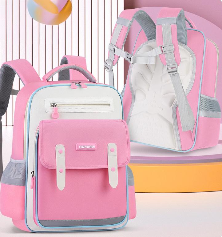 Sac à Dos Scolaire Style Kawaii Grand Volume Tissu Imperméable Rose SACKDS01RS - حقيبة مدرسية بتصميم كاوايي - 1