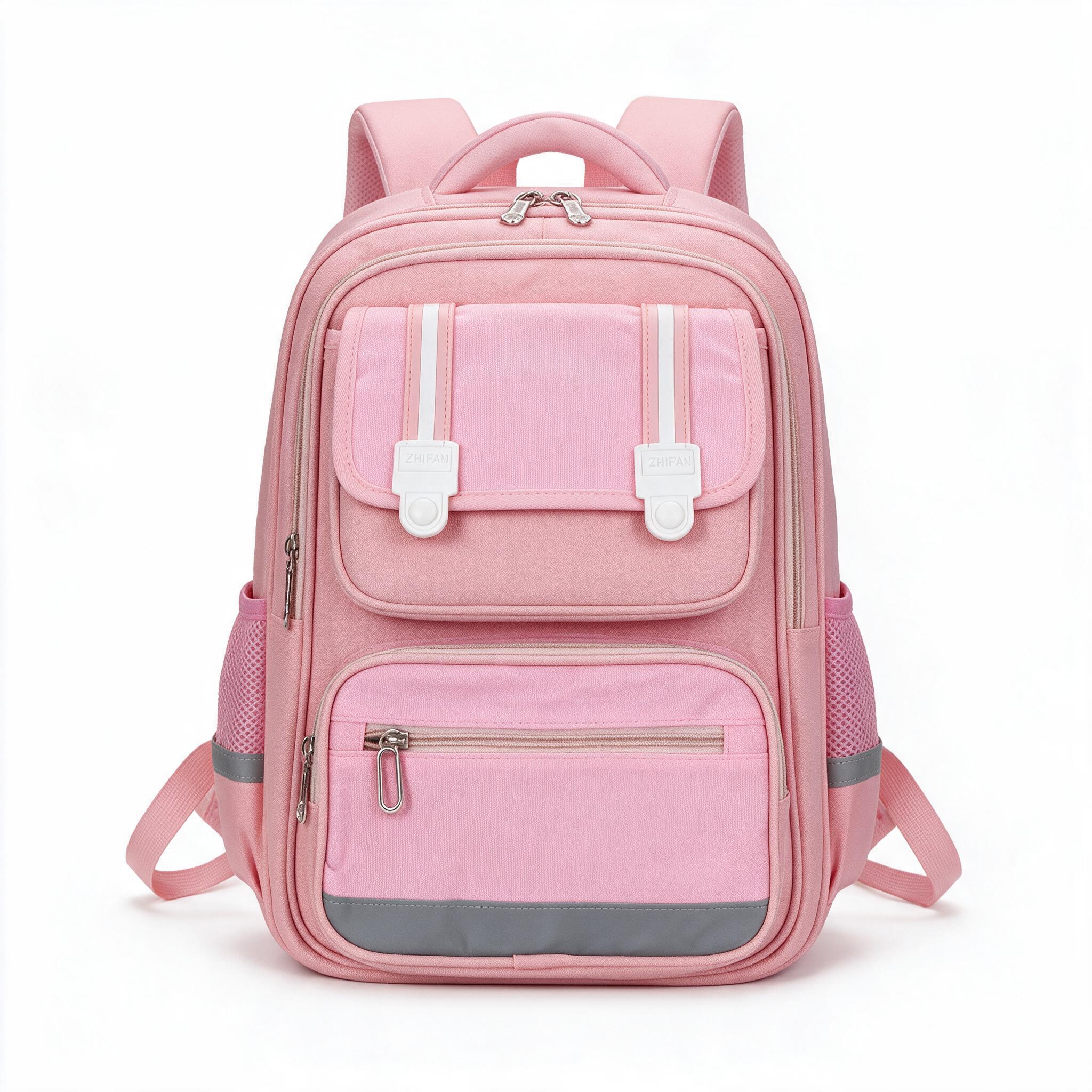 Sac à Dos Scolaire Style Kawaii Grand Volume Tissu Imperméable Rose SACKDS06RS - حقيبة مدرسية بتصميم كاوايي