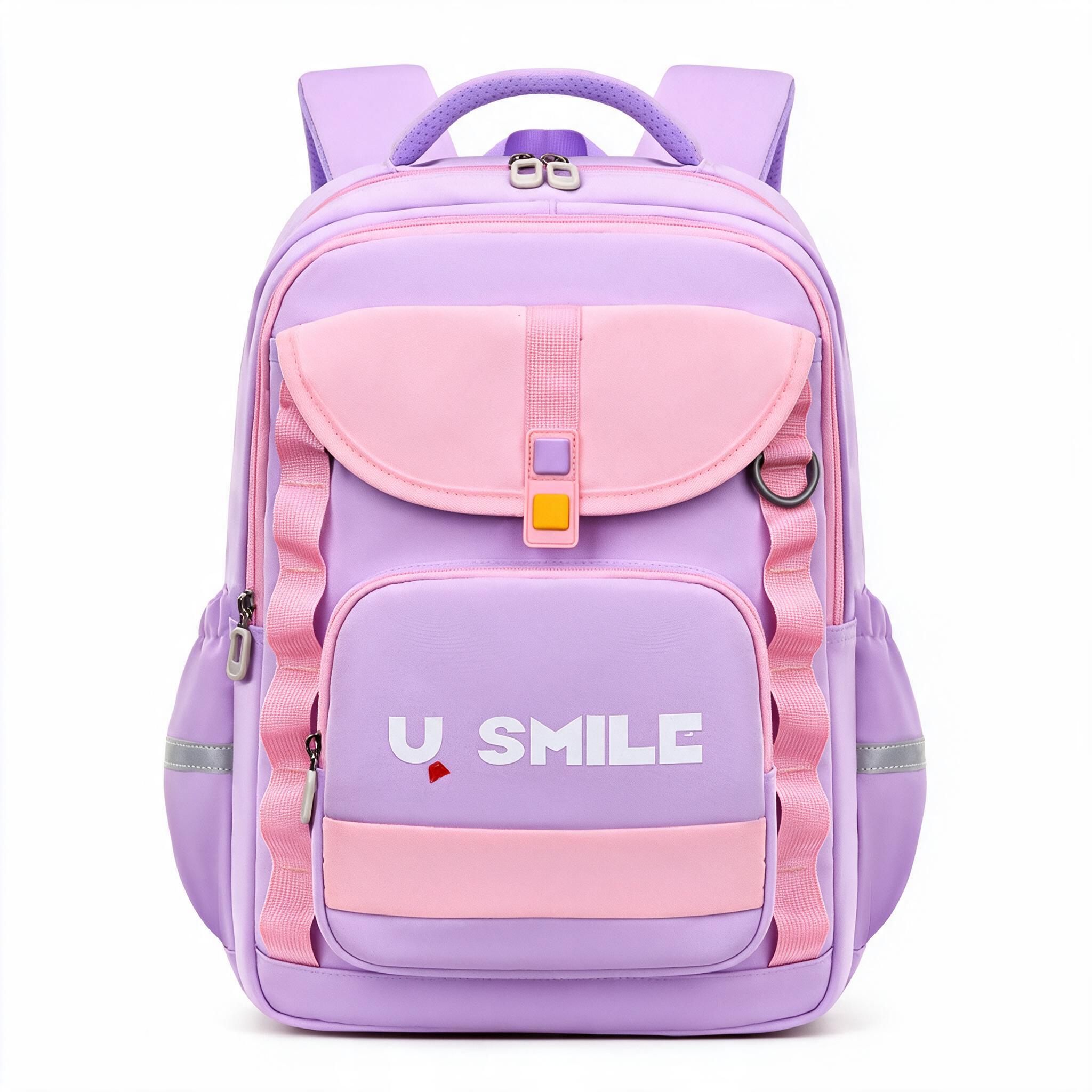 Sac à Dos Scolaire pour Enfnats U-Smile Mauve SACKDS09MV - حقيبة مدرسية للأطفال