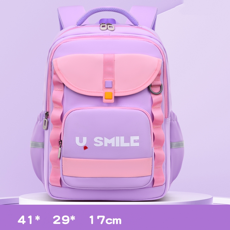 Sac à Dos Scolaire pour Enfnats U-Smile Mauve SACKDS09MV - حقيبة مدرسية للأطفال