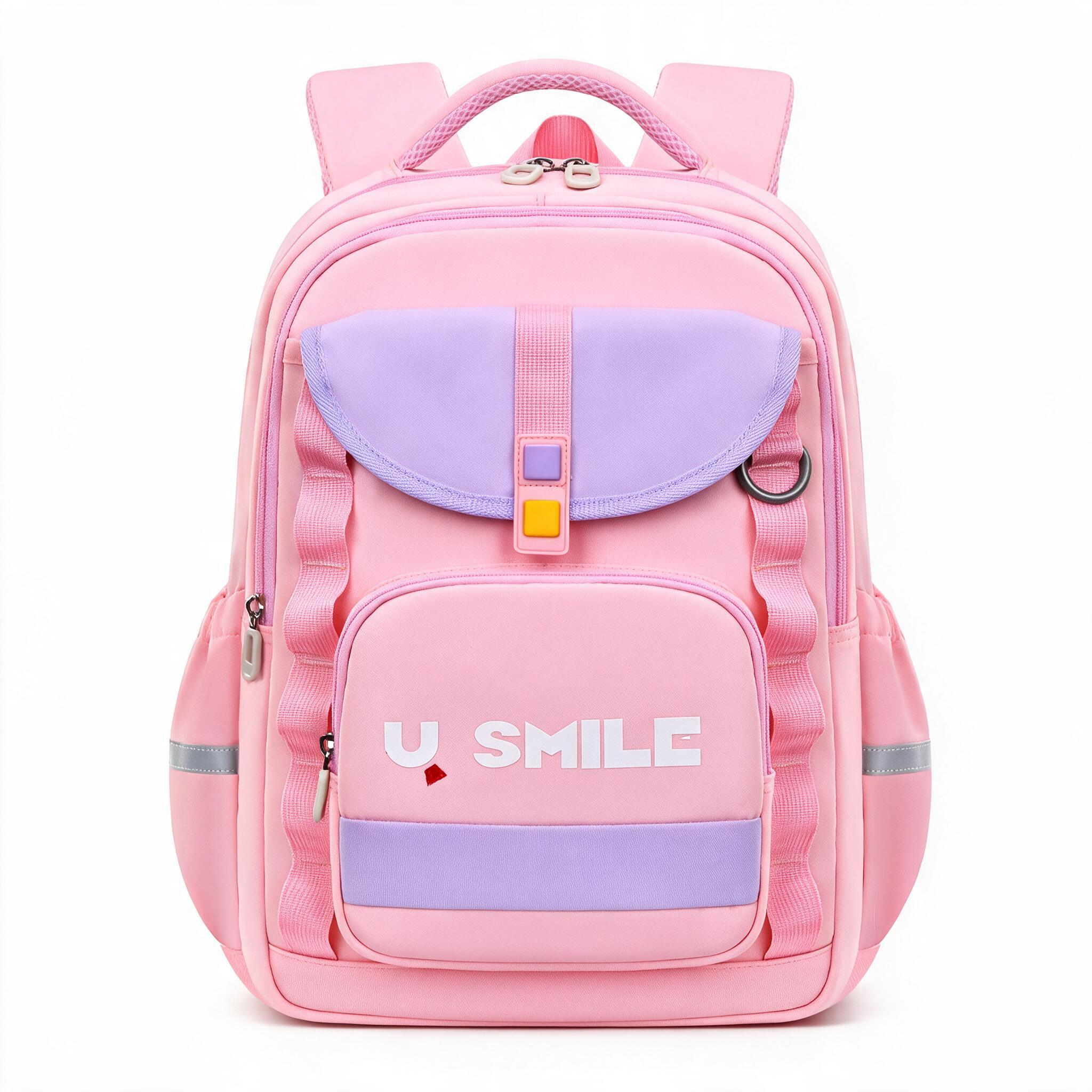 Sac à Dos Scolaire pour Enfnats U-Smile Rose SACKDS09RS - حقيبة مدرسية للأطفال 1