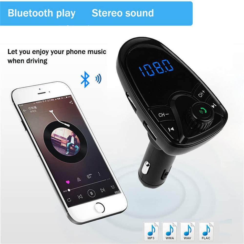 Transmetteur FM Modulateur pour Voiture - Affichage Numérique, Lecteur USB et Carte TF Charge Rapide - جهاز بث وتعديل ترددات للسيارة مع شاشة رقمية وشاحن سريع - 2