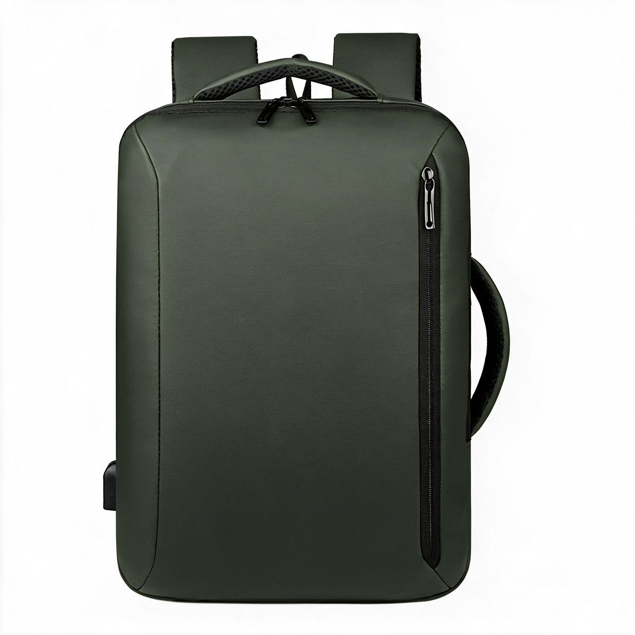 Sac à Dos Business Voyage pour Homme Convertible en Sac à Main Poche Extensible Vert SACHM01V - حقيبة ظهر للرجال متعددة الاستخدامات للكمبيوتر المحمول 3