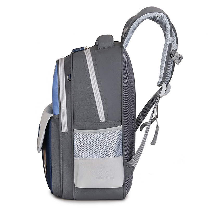 Sac à Dos Scolaire Enfant Motif Ours Cute Bear Design Ergonomique Bleu Ciel SACKDS28BC - حقيبة ظهر مدرسية للأطفال بتصميم الدب اللطيف - 6