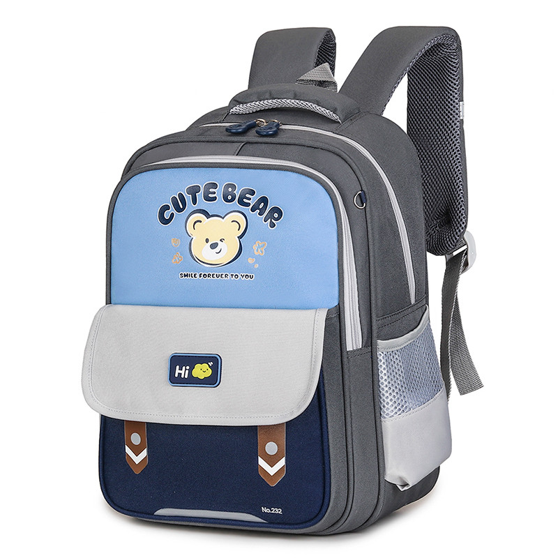 Sac à Dos Scolaire Enfant Motif Ours Cute Bear Design Ergonomique Bleu Ciel SACKDS28BC - حقيبة ظهر مدرسية للأطفال بتصميم الدب اللطيف
