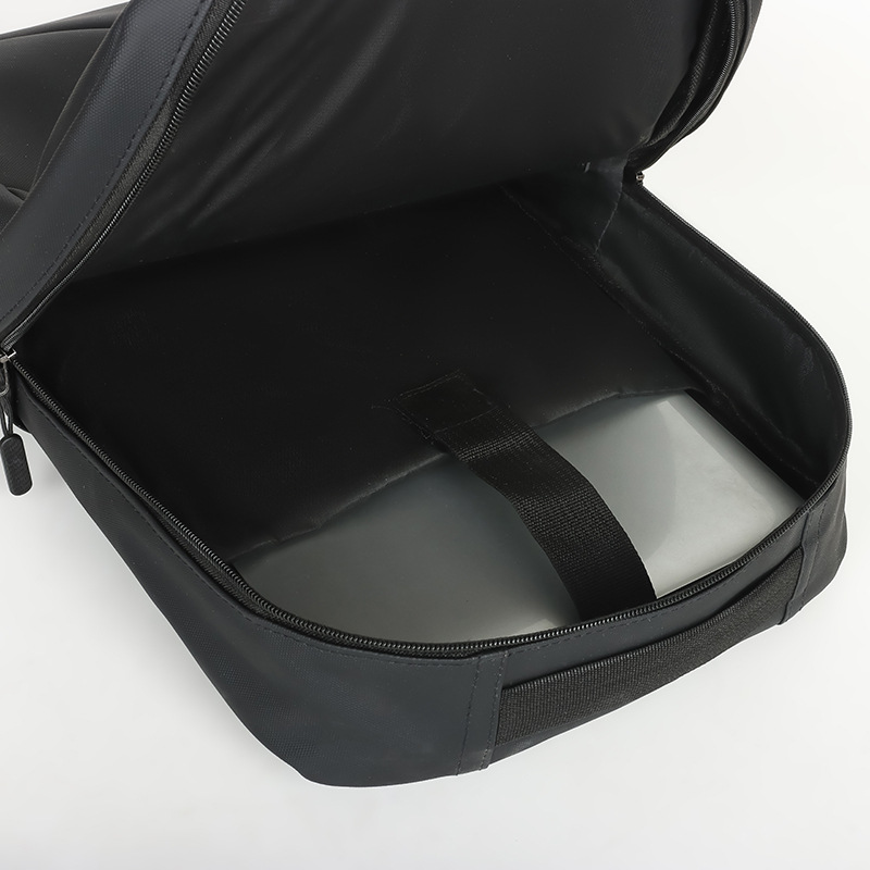 Ensemble 3 PCS sac a dos Élégant et Imperméable pour Homme Avec Port USB Noir Mat-02 - طقم حقائب رجالية أنيقة 3 في 1 مع منفذ شحن - 8