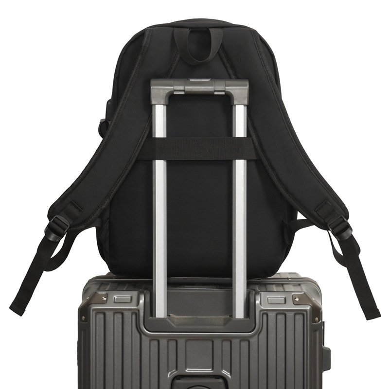 Sac à Dos Ergonomique et Imperméable Port USB Intégré Noir SACHM02N - حقيبة ظهر متعددة الوظائف للعمل والسفر مع منفذ شحن - 3