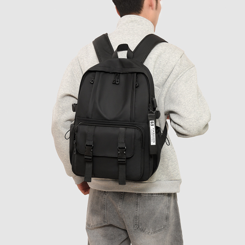Sac à Dos Ergonomique et Imperméable Port USB Intégré Noir SACHM02N - حقيبة ظهر متعددة الوظائف للعمل والسفر مع منفذ شحن 6