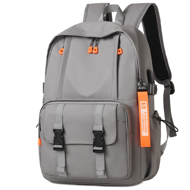 Sac à Dos Ergonomique et Imperméable Port USB Intégré Gris SACHM02G - حقيبة ظهر متعددة الوظائف للعمل والسفر مع منفذ شحن 2