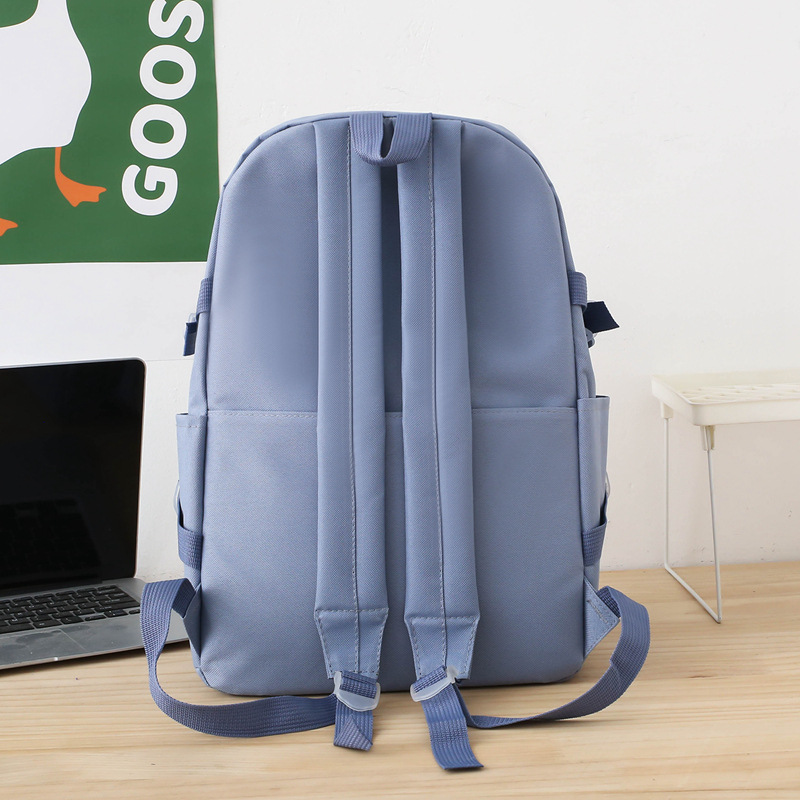 Sac à Dos Multifonctionnel Kawaii Grand Volume Imperméable et Résistant 5Pcs Bleu SACKDS33BL - حقيبة ظهر بعدة قطع بتصميم كاوايي 5