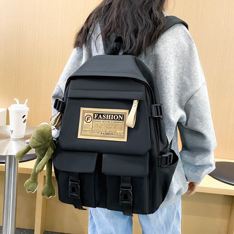 Sac à Dos Multifonctionnel Kawaii Grand Volume Imperméable et Résistant 5Pcs Noir SACKDS36N - حقيبة ظهر بعدة قطع بتصميم كاوايي 4