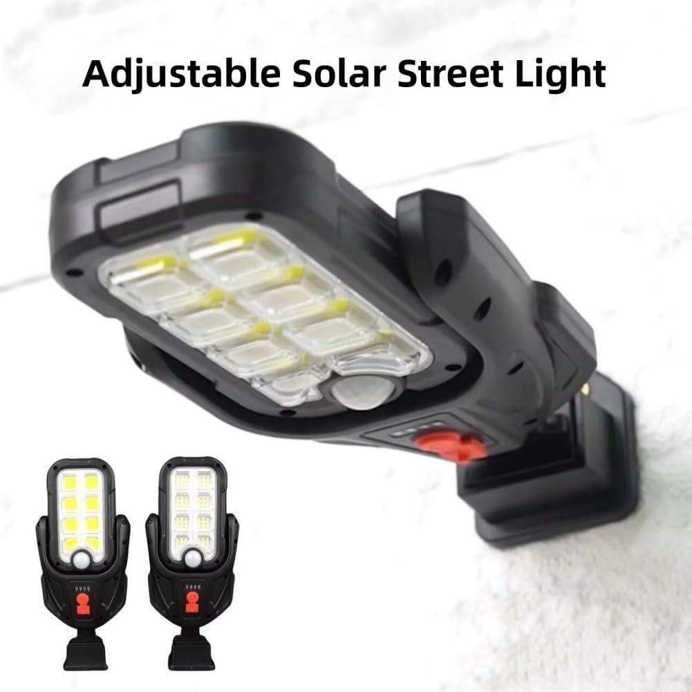 Lampadaire Solaire Extérieur Intelligent avec Détecteur de Mouvement Étanche IP65 DC-938C - مصباح بالطاقة الشمسية مع مستشعر حركة وقابلية للتعديل - 1